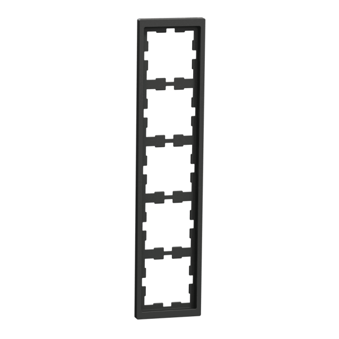 Рамка 5 постова, чорна, Merten - Schneider Electric [MTN4050-6534]