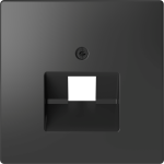 Лицьова накладка 1 постова, чорна, Merten - Schneider Electric [MTN4521-6034]