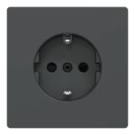 Розетка, чорна, 16 А, Merten - Schneider Electric [MTN2300-6034]