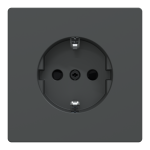 Розетка, чорна, 16 А, Merten - Schneider Electric [MTN2300-6034]