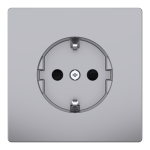 Розетка, нержавіюча сталь, 16 А, Merten - Schneider Electric [MTN2300-6036]