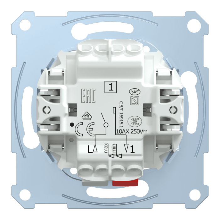 Вимикач, 1-клавішний, 10 А, Merten - Schneider Electric [MTN3111-0000]