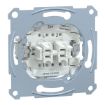 Вимикач, 2-клавішний, 10 А, Merten - Schneider Electric [MTN3115-0000]