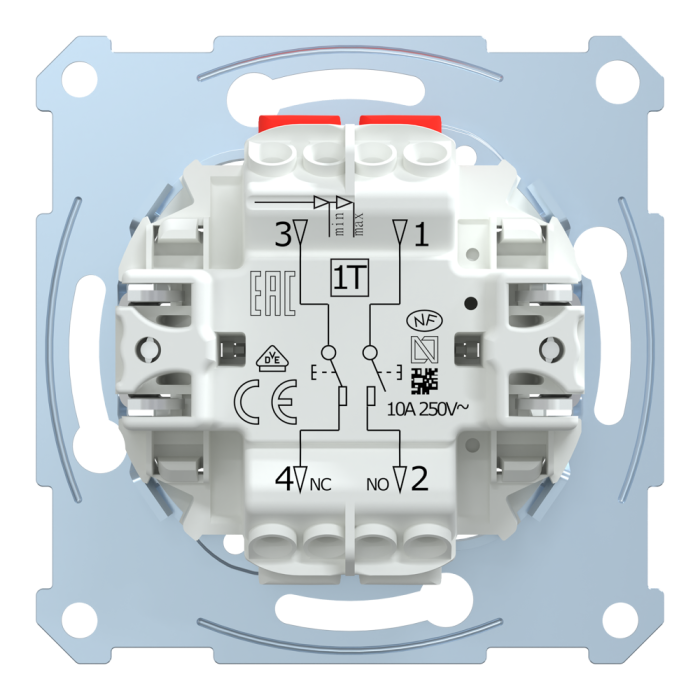 Кнопка, 2-клавішна, 10 А, Merten, Schneider Electric [MTN3153-0000]
