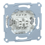 Кнопка 2-клавішна, 10 А, Merten - Schneider Electric [MTN3155-0000]