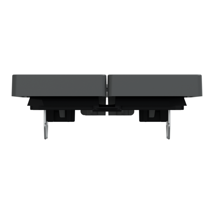 Клавіші для 2-кнопкового вимикача, чорні, Merten - Schneider Electric [MTN3400-6034]