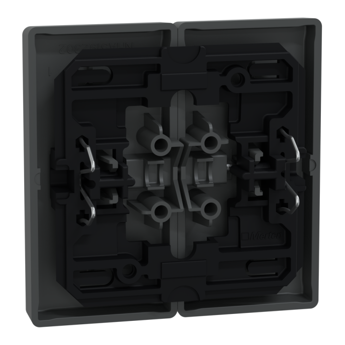 Клавіші для 2-кнопкового вимикача, чорні, Merten - Schneider Electric [MTN3400-6034]