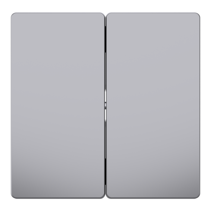 Клавіші для 2-кнопкового вимикача, нержавіюча сталь, Merten - Schneider Electric [MTN3400-6036]