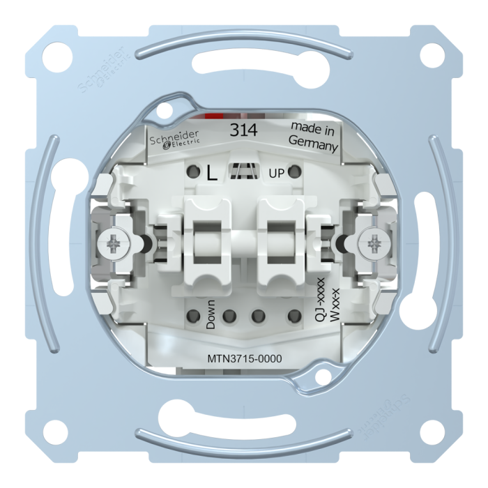 Управління затвором, 2-клавішний, 10 А, Merten - Schneider Electric [MTN3715-0000]