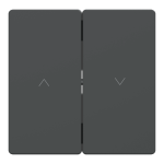 Клавіша, Merten, D-Life КЛАВІША для жалюзі АНТРАЦИТ, чорний (ral 7024), Schneider Electric, [MTN3855-6034]