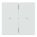 Клавіші для 2-кнопкового вимикача, білі, Merten - Schneider Electric [MTN3855-6035]