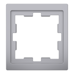 Рамка 1 постова, нержавіюча сталь, Merten - Schneider Electric [MTN4010-6536]