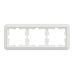 Рамка, Merten, 3 постова D-Atique, лотосовий білий (ral 9016), Schneider Electric, [MTN4030-4735]