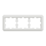 Рамка, Merten, 3 постова D-Atique, лотосовий білий (ral 9016), Schneider Electric, [MTN4030-4735]