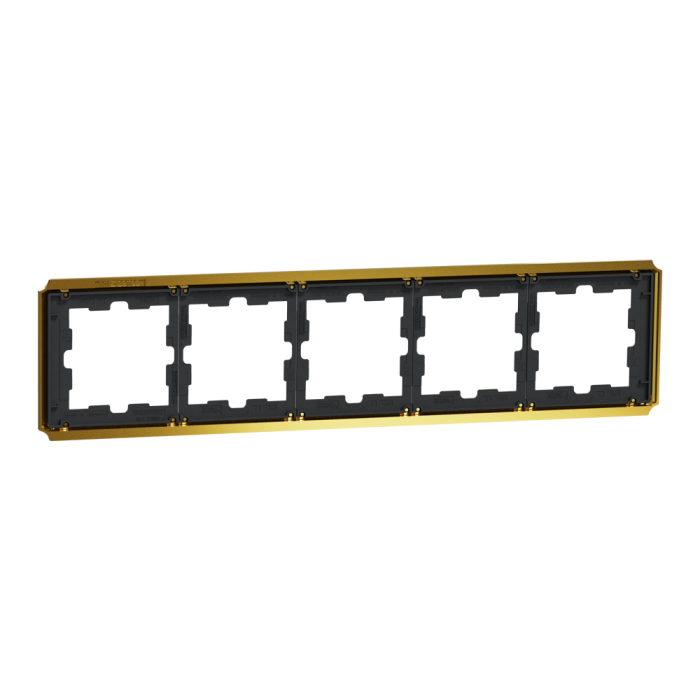 Рамка, Merten, 5 постова D-Atique, золотий (-), Schneider Electric, [MTN4050-4741]