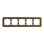 Рамка, Merten, 5 постова D-Atique, золотий (-), Schneider Electric, [MTN4050-4741]