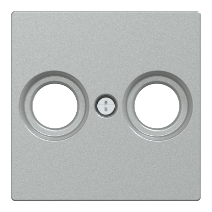 Накладка, Merten, Sm центр.плата ант.розетки, алюмінієвий, Schneider Electric, [MTN4122-0460]