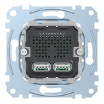 USB розетка, Merten, 2,1A Merten, Schneider Electric, [MTN4366-0100]