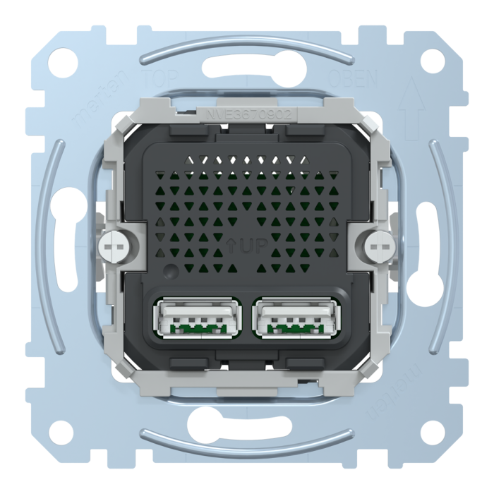 USB розетка, Merten, 2,1A Merten, Schneider Electric, [MTN4366-0100]