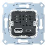 MERTEN МЕХАНІЗМ USB-зарядки A+C, 2,4 A [MTN4366-0110]