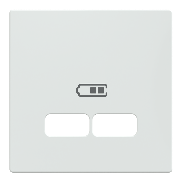 Накладка, Merten, для USB 2, білий (ral 9016), Schneider Electric, [MTN4367-0325]