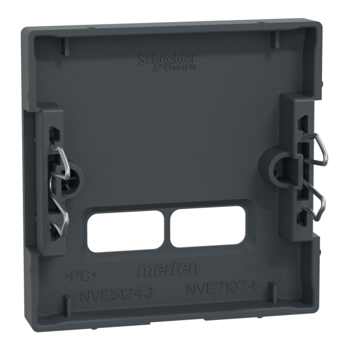 Накладка, Merten, для USB 2, чорний (ral 7024), Schneider Electric, [MTN4367-0414]