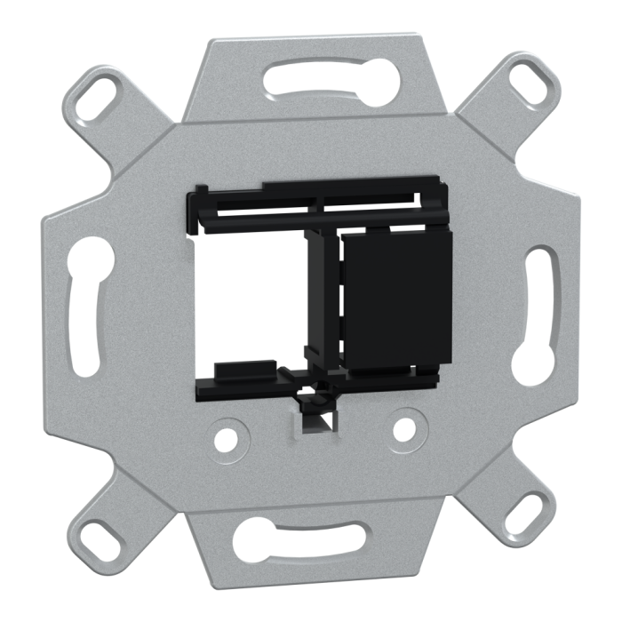 Лицьова накладка, Merten, адаптер для мультимед. роз'ємів, чорний, Schneider Electric, [MTN4580-0001]