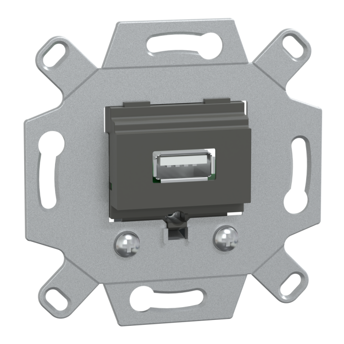 Мультимедійна розетка, Merten, USB 2.0 розетка, Schneider Electric, [MTN4581-0000]