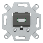 Мультимедійна розетка, Merten, USB 2.0 розетка, Schneider Electric, [MTN4581-0000]