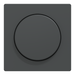 Накладка, Merten, D-Life ЦЕНР. НАКЛ.д/пов. димера АНТРАЦ., чорний (ral 7024), Schneider Electric, [MTN5250-6034]