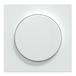 Накладка, Merten, D-Life ЦЕНР. НАКЛ. д/пов. димера БІЛ., лотосовий білий (ral 9003), Schneider Electric, [MTN5250-6035]