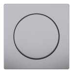 Накладка, Merten, D-Life ЦЕНР. НАКЛ.д/пов. димера НЕРЖ.СТ., нержавіюча сталь, Schneider Electric, [MTN5250-6036]