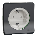 Розетка, сіра, 16 А, Mureva Styl - Schneider Electric [MUR36134]