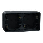 Монтажна коробка 2 постова, сіра, Mureva Styl - Schneider Electric [MUR37914]