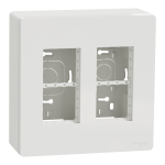 Білий, 2 x 4 модулі, Unica New - Schneider Electric [NU122418]