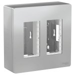 Алюмінієвий, 2 x 4 модулі, Unica New - Schneider Electric [NU122430]