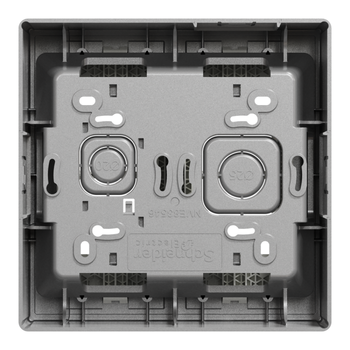 Алюмінієвий, 2 x 4 модулі, Unica New - Schneider Electric [NU122430]