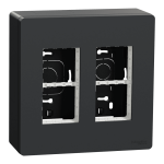 Чорний, 2 x 4 модулі, Unica New - Schneider Electric [NU122454]