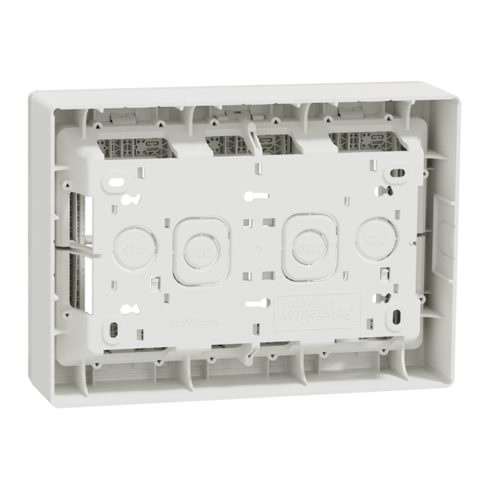 Білий, 3 x 4 модулі, Unica New - Schneider Electric [NU123418]