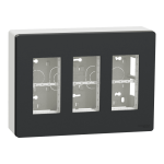 Чорний, 3 x 4 модулі, Unica New - Schneider Electric [NU123454]