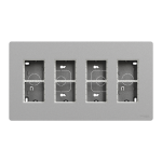 Алюмінієвий, 4 х 4 модулі, Unica New - Schneider Electric [NU124430]