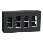 Чорний, 4 х 4 модулі, Unica New - Schneider Electric [NU124454]