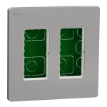 Алюмінієвий, 2 x 4 модулі, Unica New - Schneider Electric [NU172430]