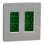 Алюмінієвий, 2 x 4 модулі, Unica New - Schneider Electric [NU172430]