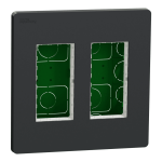 Чорний, 2 x 4 модулі, Unica New - Schneider Electric [NU172454]
