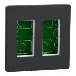 Чорний, 2 x 4 модулі, Unica New - Schneider Electric [NU172454]