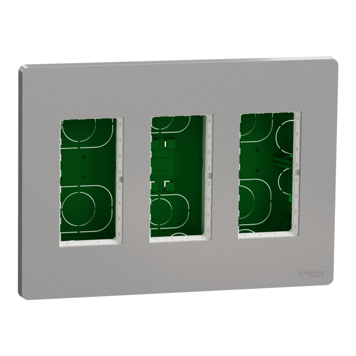 Алюмінієвий, 3 x 4 модулі, Unica New - Schneider Electric [NU173430]