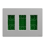 Алюмінієвий, 3 x 4 модулі, Unica New - Schneider Electric [NU173430]