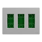 Алюмінієвий, 3 x 4 модулі, Unica New - Schneider Electric [NU173430]