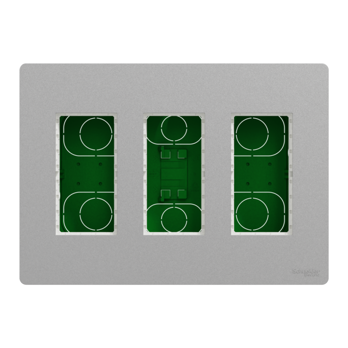 Алюмінієвий, 3 x 4 модулі, Unica New - Schneider Electric [NU173430]